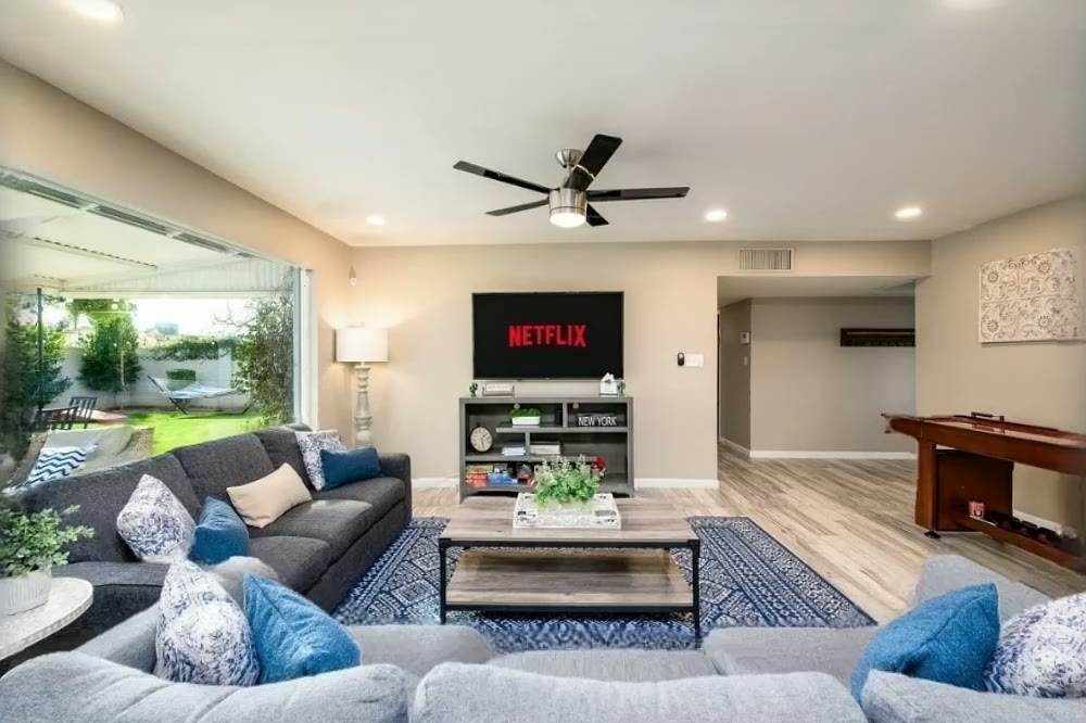 Kitchen and family room, still photo